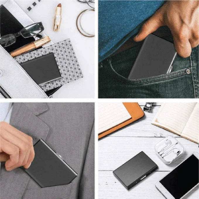 Portefeuille de protection en acier inoxydable
