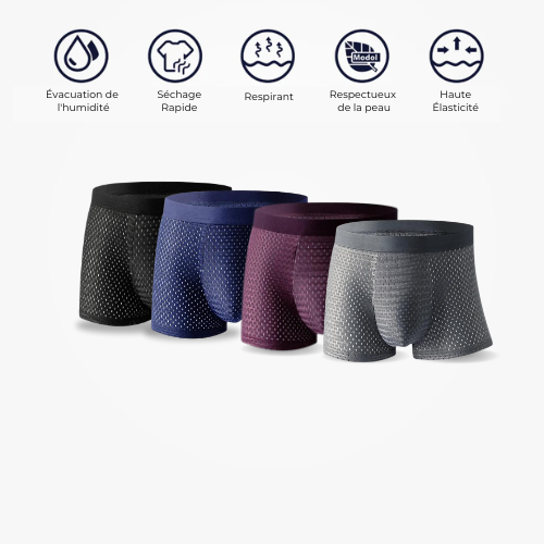BOXER EN FIBRE DE BAMBOU - CONFORT RÉVOLUTIONNÉ TOUT AU LONG DE LA JOURNÉE