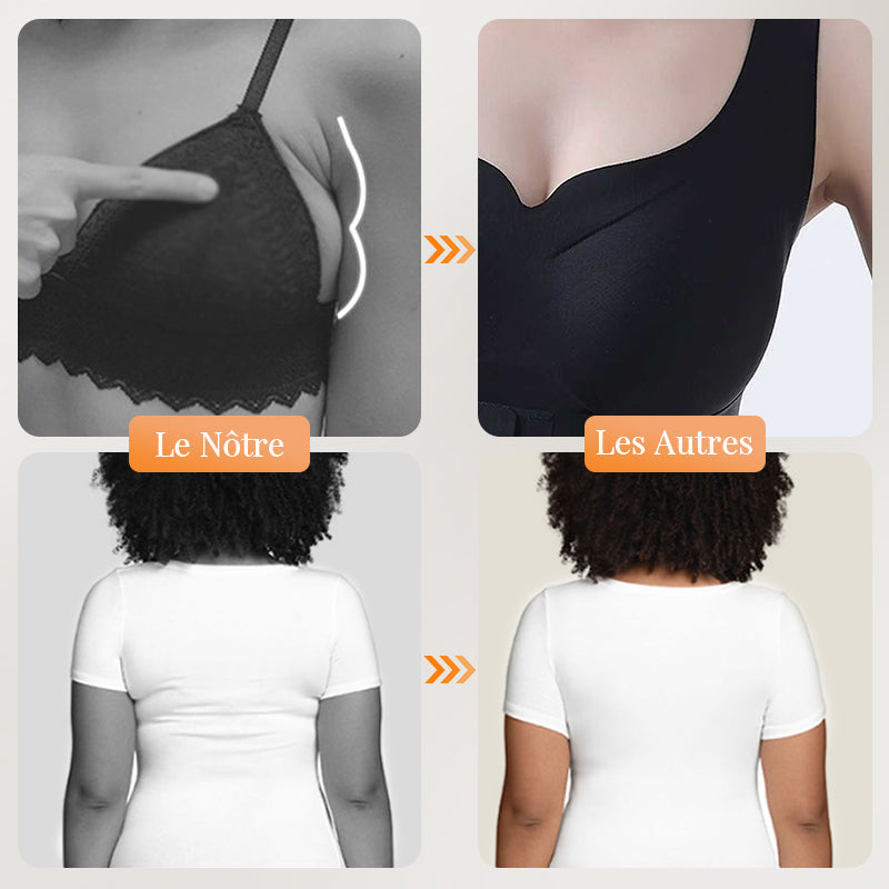 Soutien-gorge Push-up Confortable Sans Coutures avec Fermeture Frontale pour Femmes